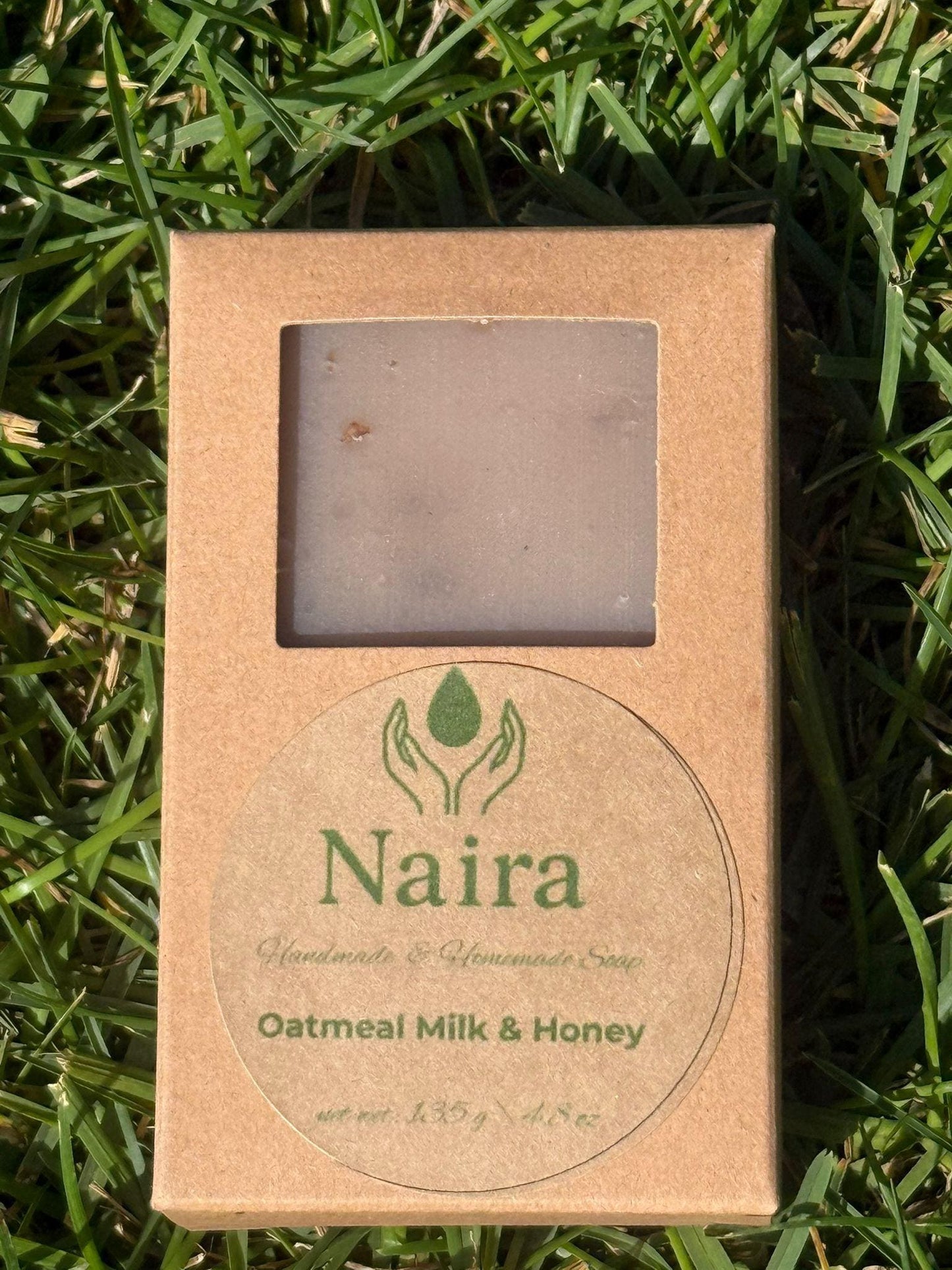 Oatmeal Milk & Honey Handmade Soap – Cold Process Natural Bar with Shea Butter – Gentle Exfoliating Artisan Soap for Sensitive Skin