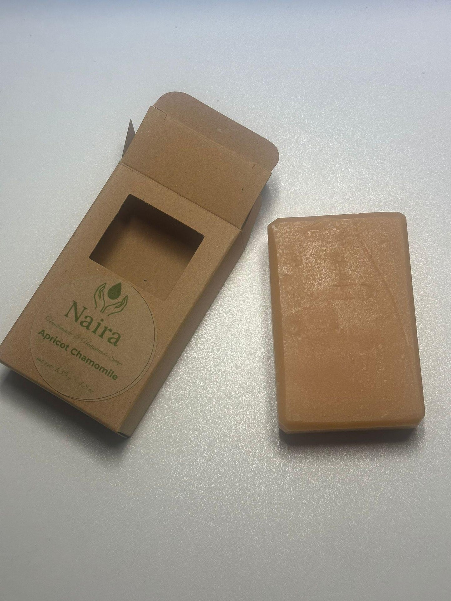 Apricot Chamomile Handmade Soap – Cold Process Natural Bar with Shea Butter – Gentle & Moisturizing Artisan Soap for All Skin Types