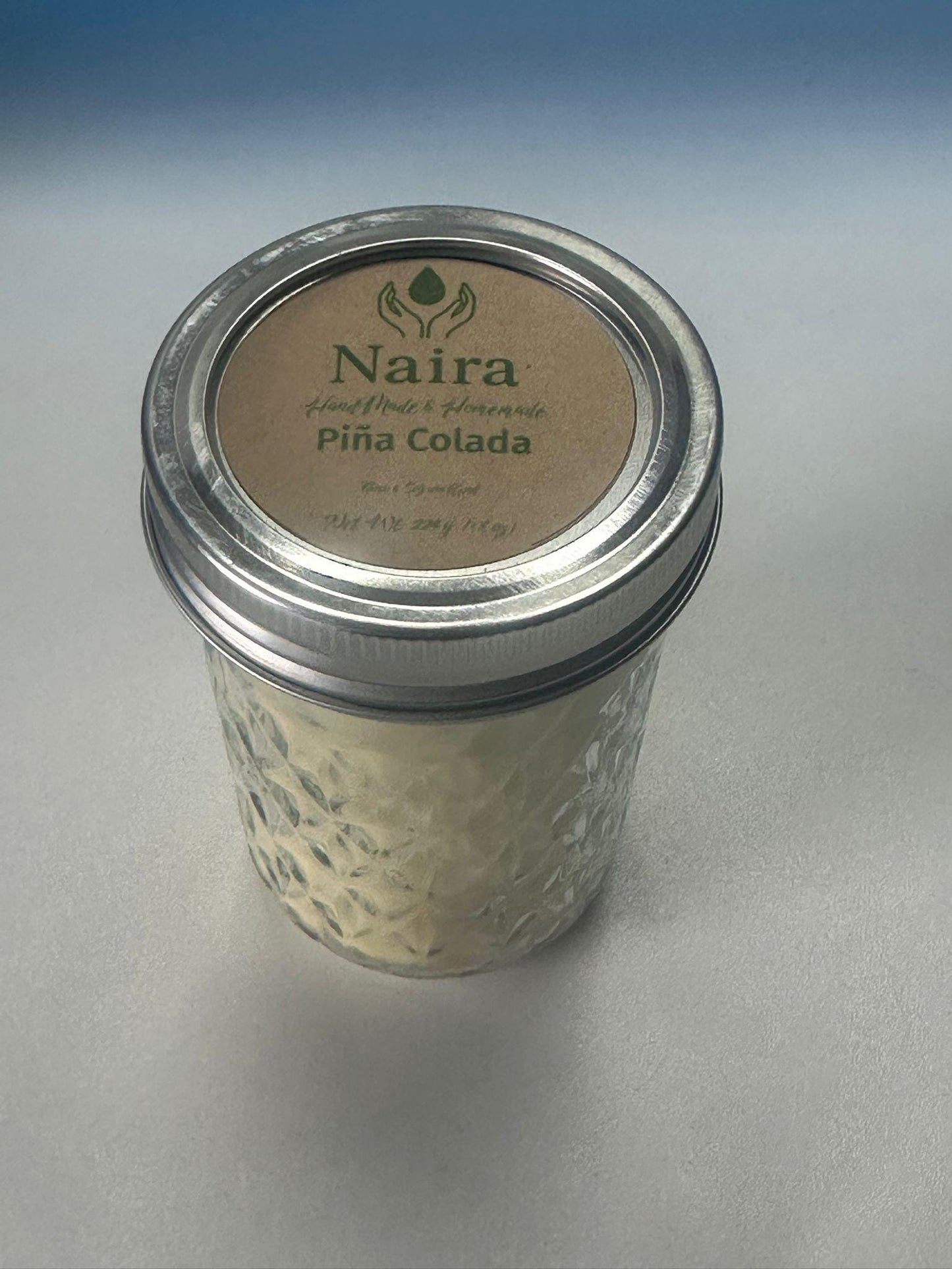 Piña Colada Soy & Coconut Wax Candle – Pineapple, Coconut, Lemon – Tropical Sweet Citrus Aromatherapy Gift – 8 oz Hand Poured