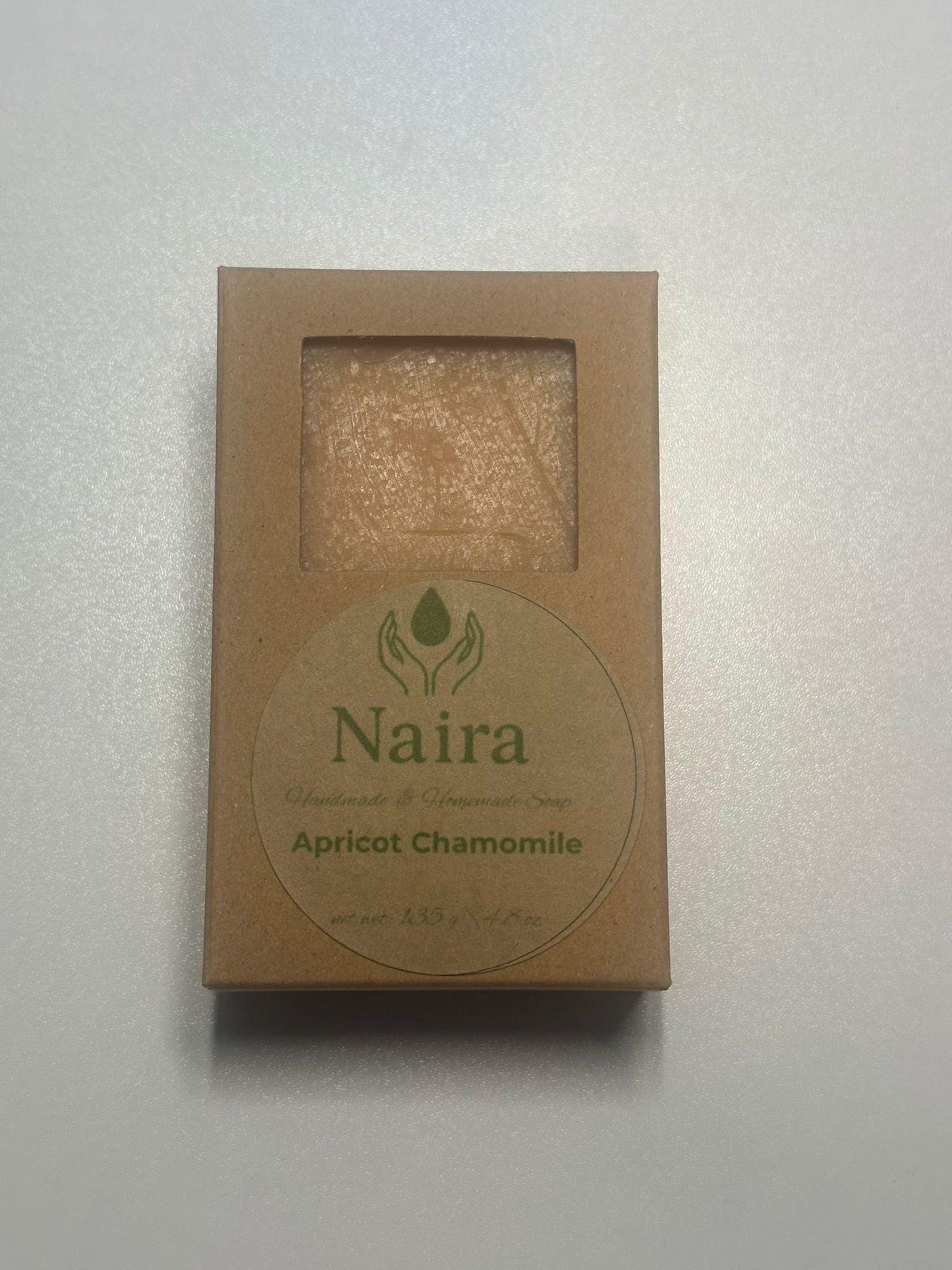 Apricot Chamomile Handmade Soap – Cold Process Natural Bar with Shea Butter – Gentle & Moisturizing Artisan Soap for All Skin Types