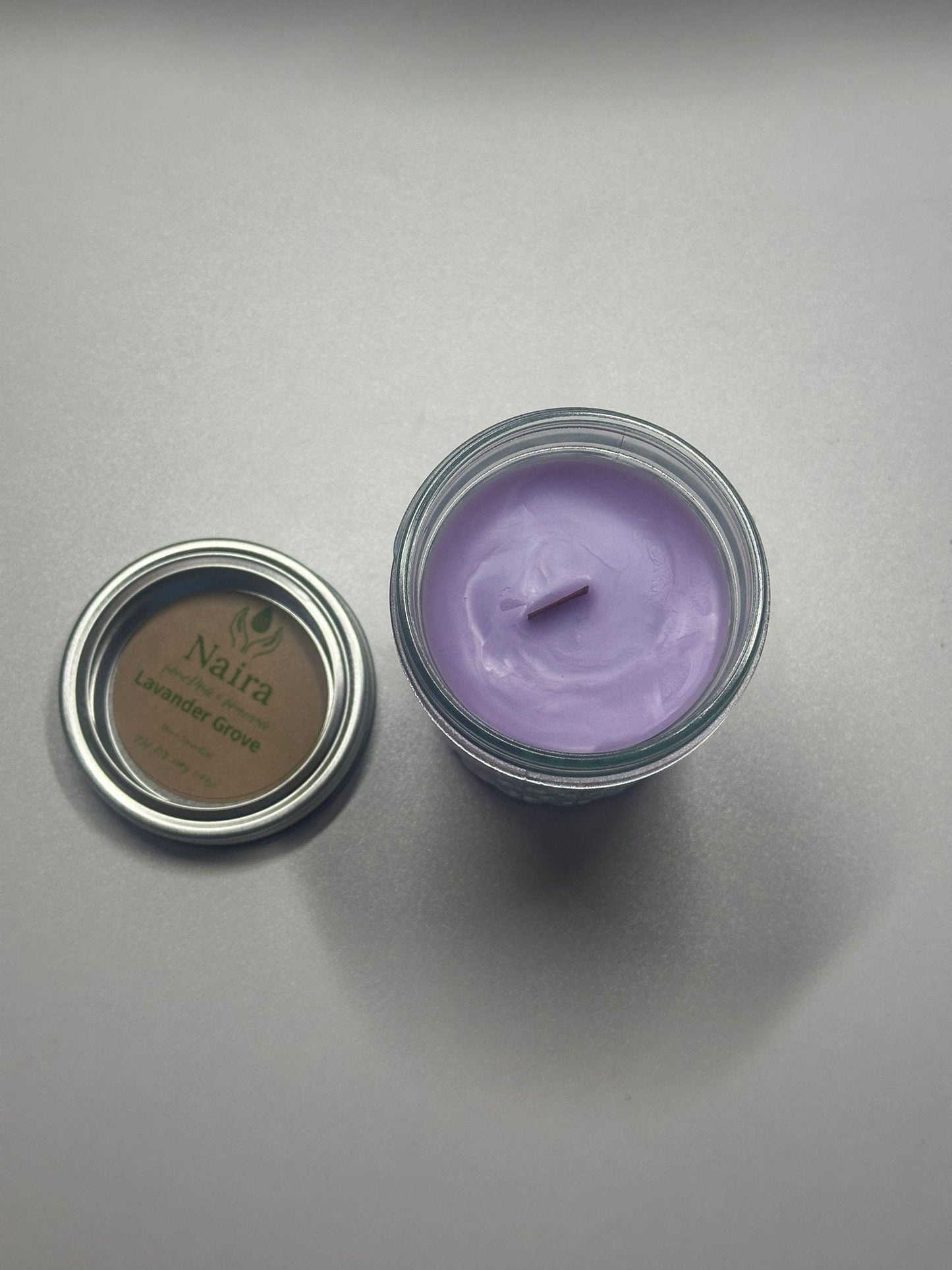 Lavender Grove Soy & Coconut Wax Candle – Lavender Vanilla, Lemon, Eucalyptus, Rosemary – Calming Aromatherapy Gift – 8 oz
