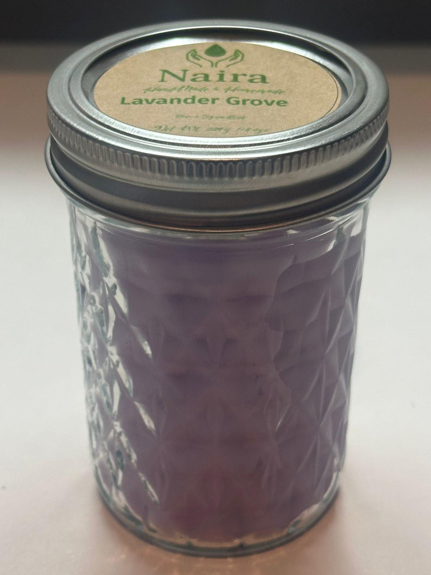 Lavender Grove Soy & Coconut Wax Candle – Lavender Vanilla, Lemon, Eucalyptus, Rosemary – Calming Aromatherapy Gift – 8 oz