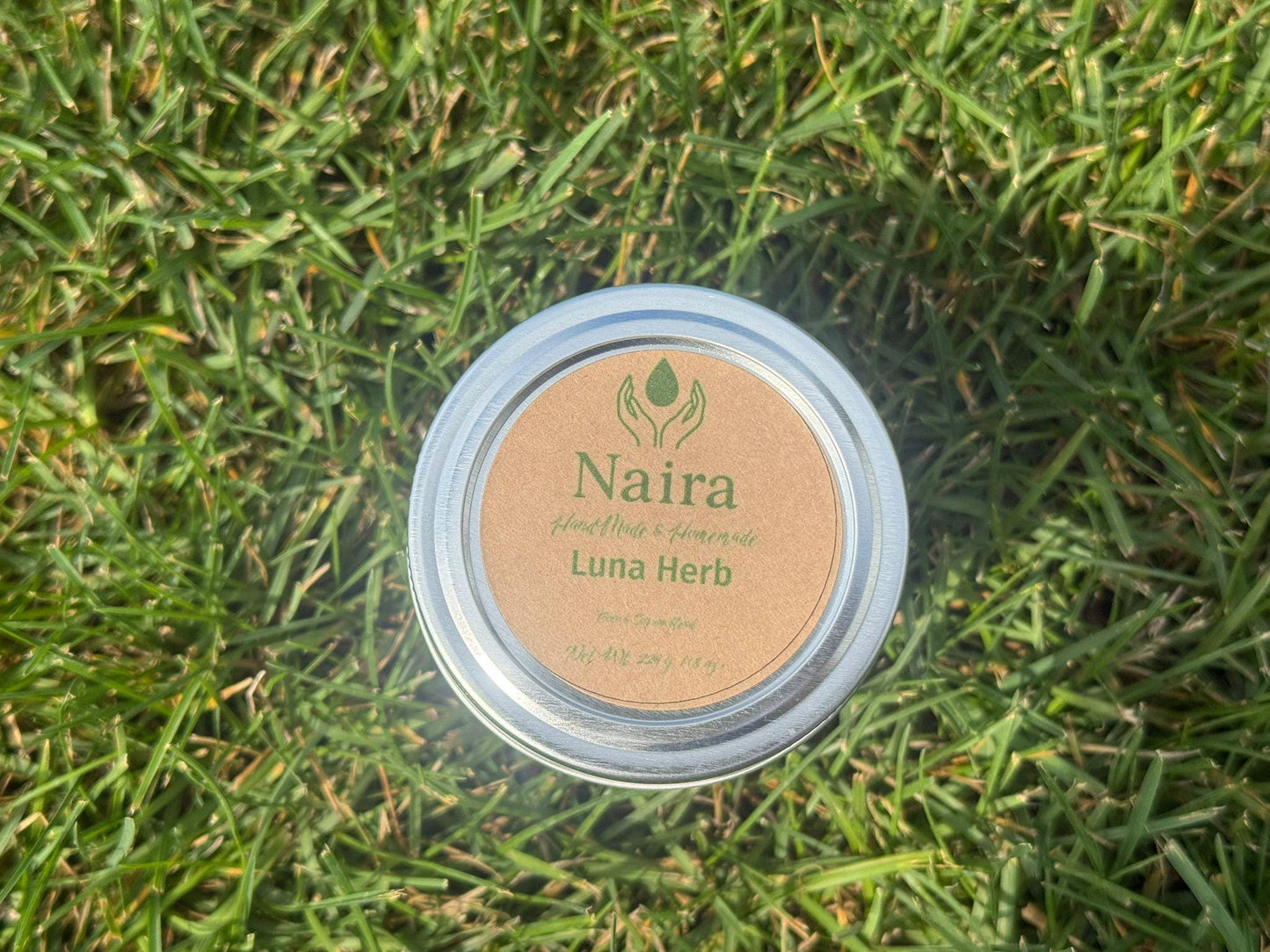 Luna Herb Soy & Coconut Wax Candle – Lavender Vanilla, Eucalyptus – Calming Herbal Aromatherapy Gift – 8 oz Hand Poured