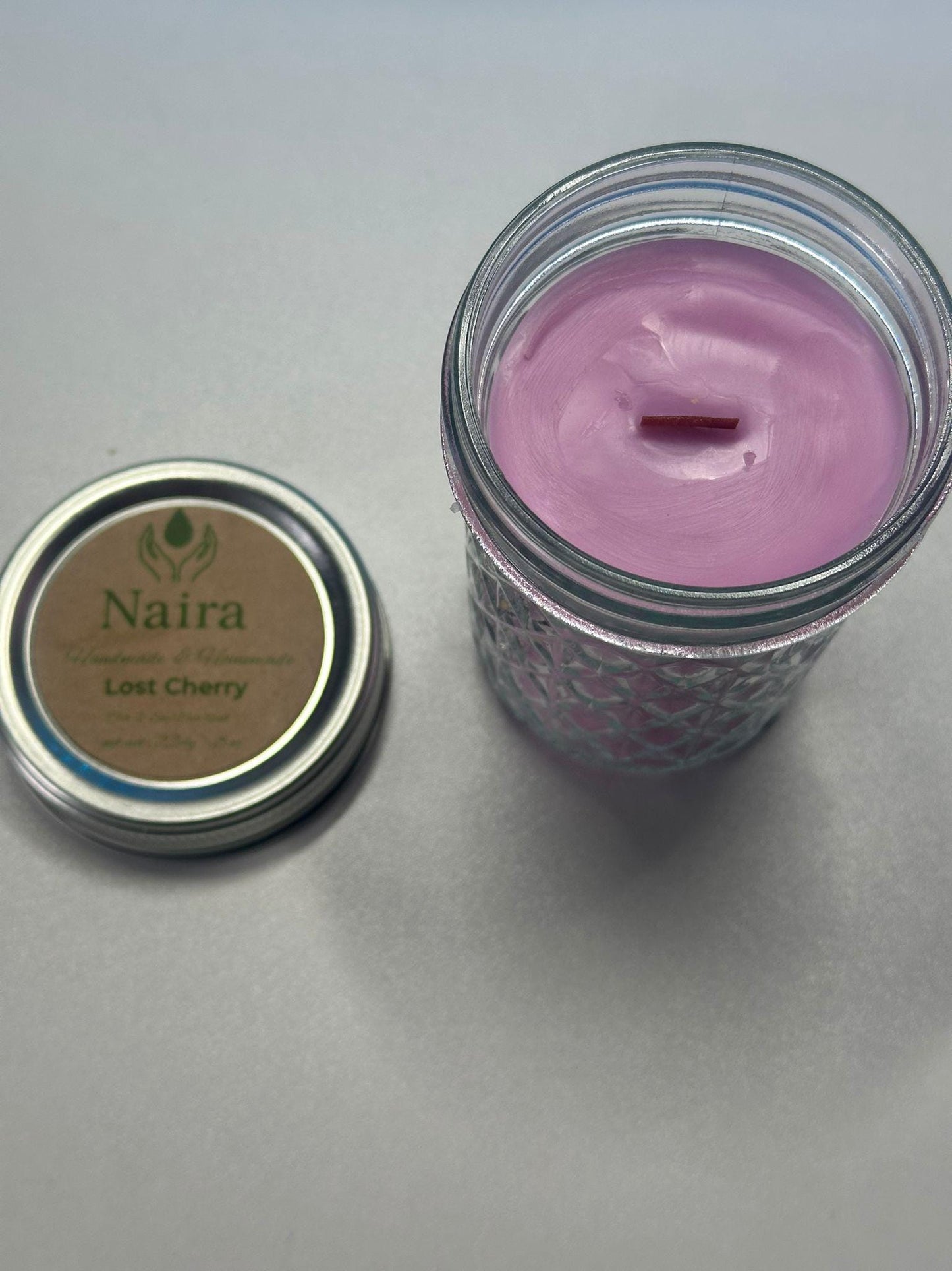 Lost Cherry Soy & Coconut Wax Candle – Black Cherry, Lemon, Rosemary – Bold Fruity Herbal Aromatherapy Gift – 8 oz Hand Poured