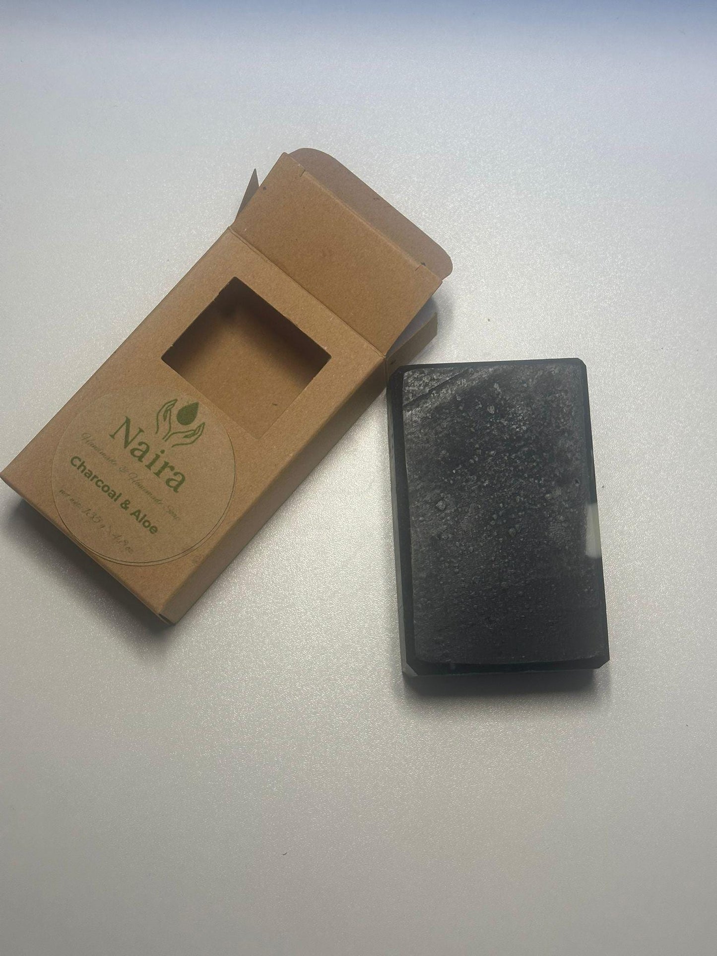 Charcoal Aloe Handmade Soap – Detoxifying Cold Process Bar  – Natural Cleansing & Moisturizing Artisan Soap for All Skin Types