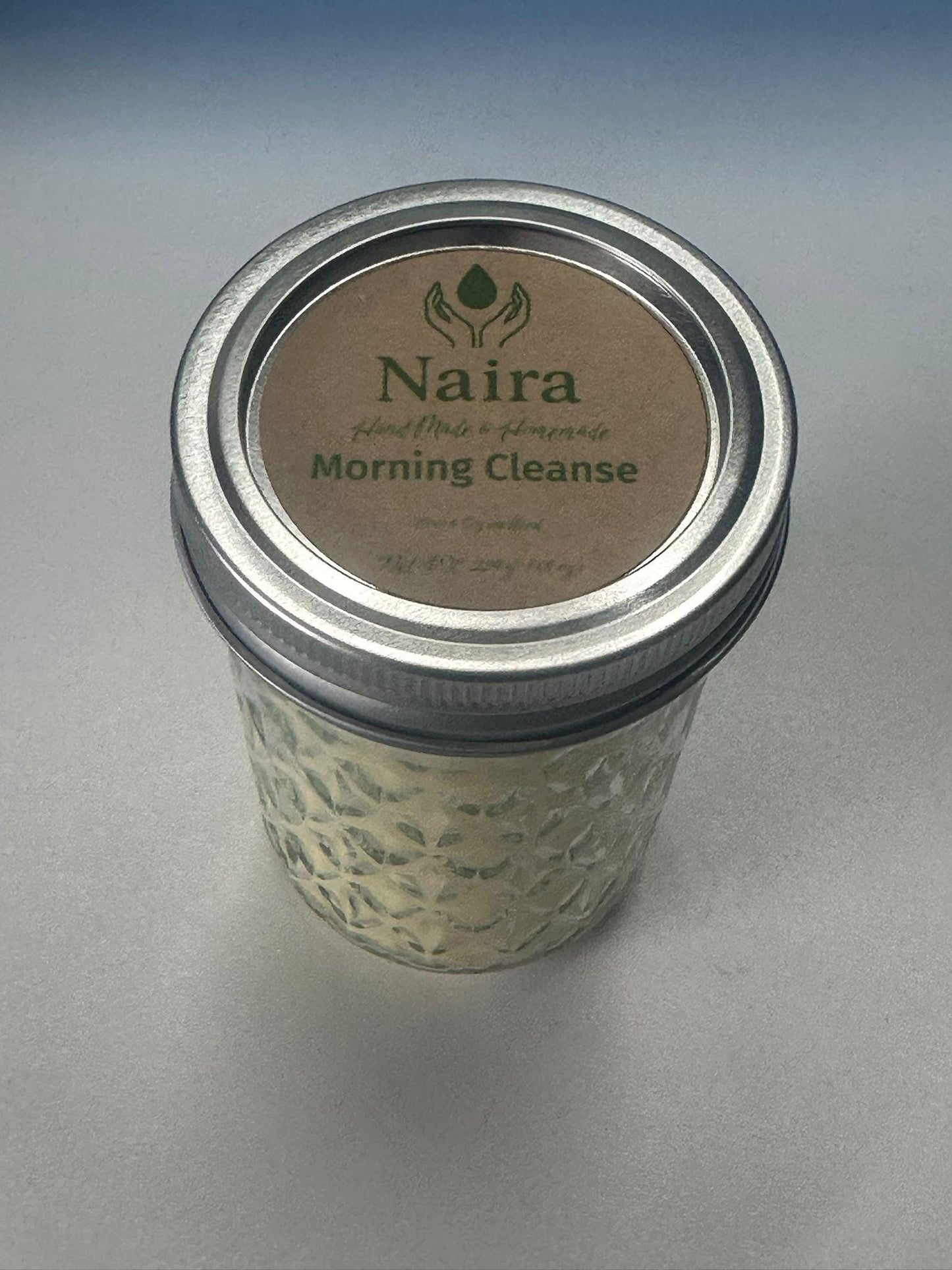 Morning Cleanse Soy & Coconut Wax Candle – Lemon, Eucalyptus, Rosemary – Fresh Herbal Aromatherapy Gift – 8 oz Hand Poured
