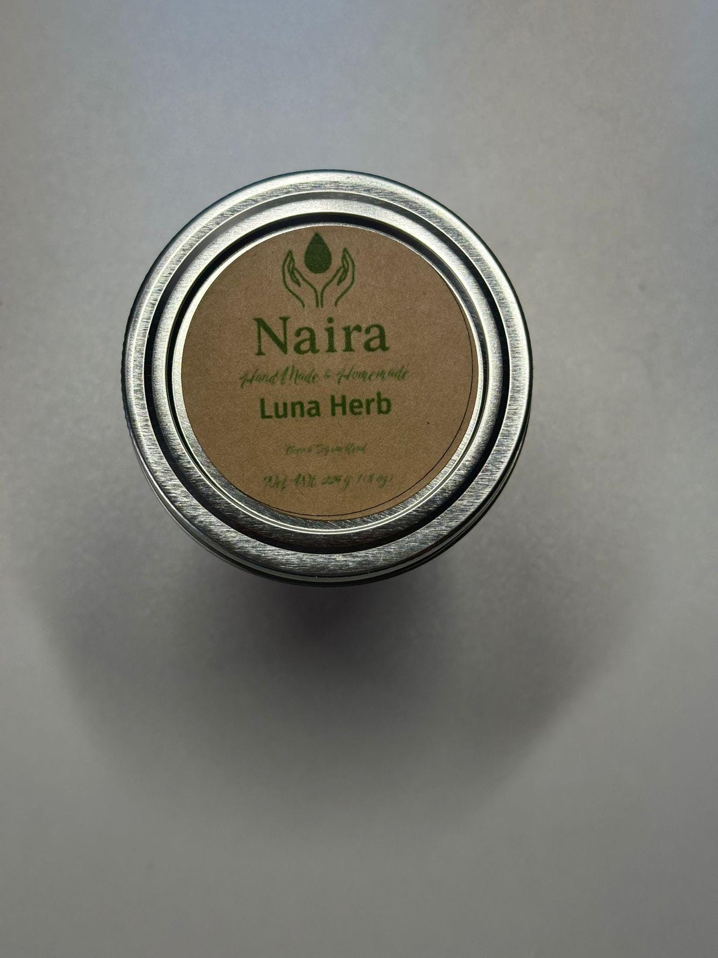 Luna Herb Soy & Coconut Wax Candle – Lavender Vanilla, Eucalyptus – Calming Herbal Aromatherapy Gift – 8 oz Hand Poured