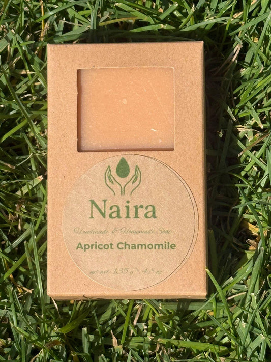 Apricot Chamomile Handmade Soap – Cold Process Natural Bar with Shea Butter – Gentle & Moisturizing Artisan Soap for All Skin Types